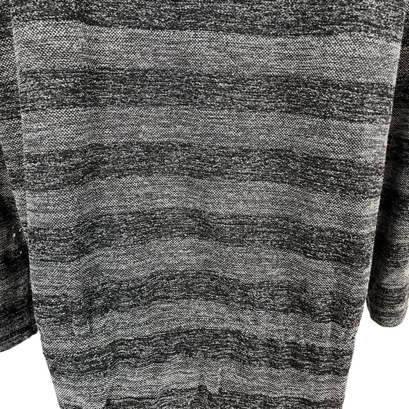 LOU & GRAY Wide Horizontal Stripe Knit Casual Long Sleeve Knee Length Dress sz M - Picture 13 of 16